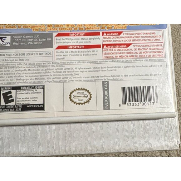 Ultimate Board Game Collection Wii 12 Classics Around The World W/ Manual & Case - Picture 3 of 5